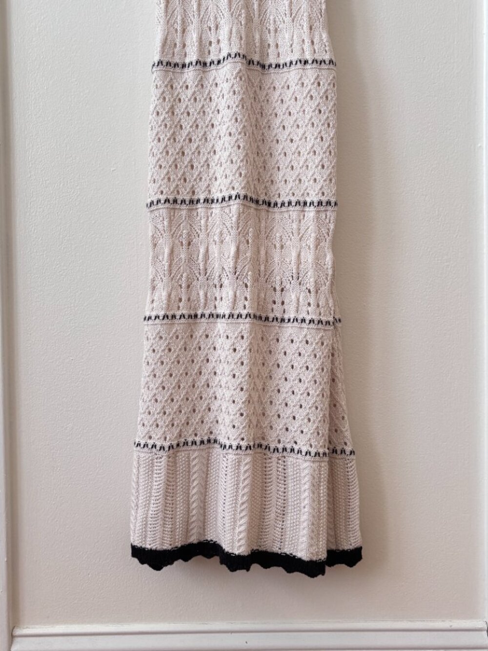 Olive + Oak Boho Knit Pointelle Maxi Dress - Picture 9 of 11